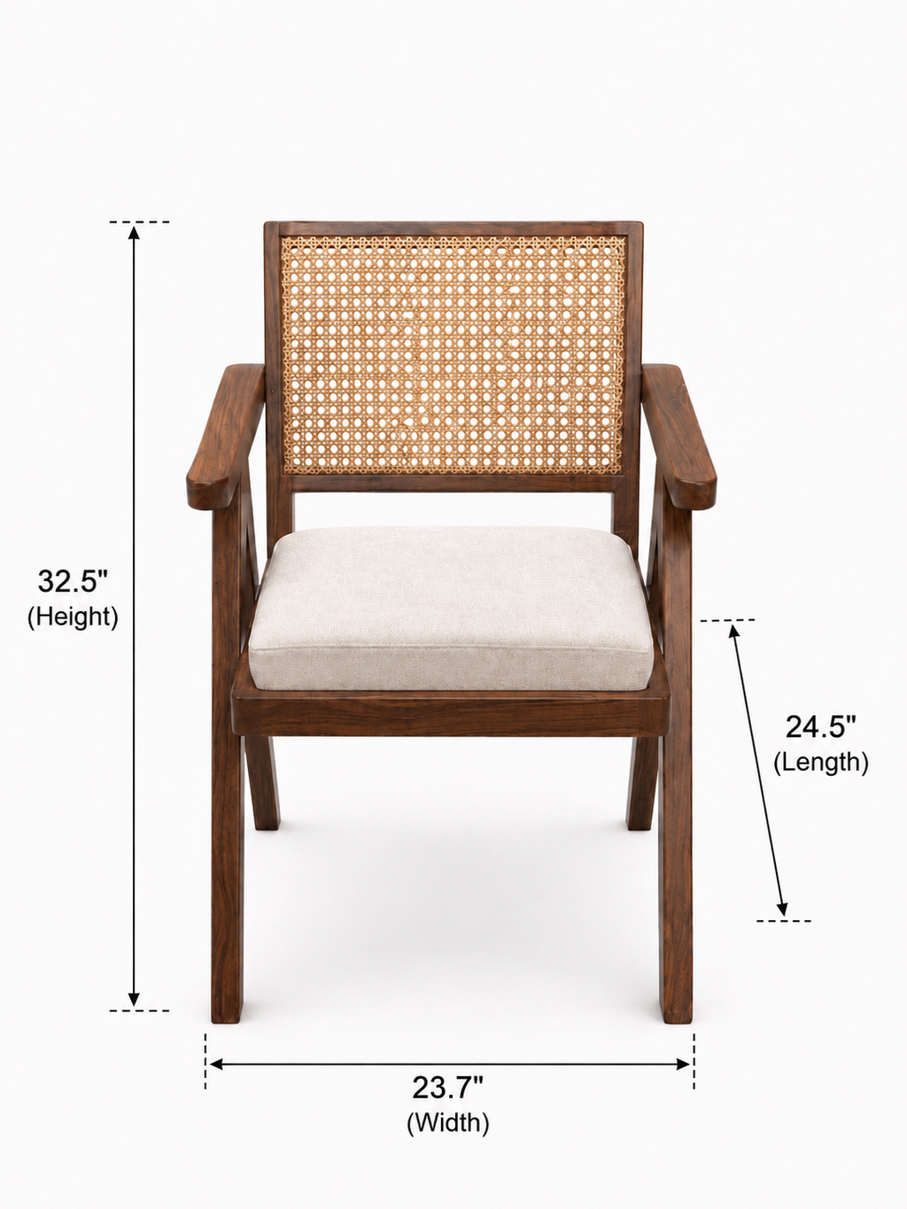 Aurelia Cane Accent Armchair