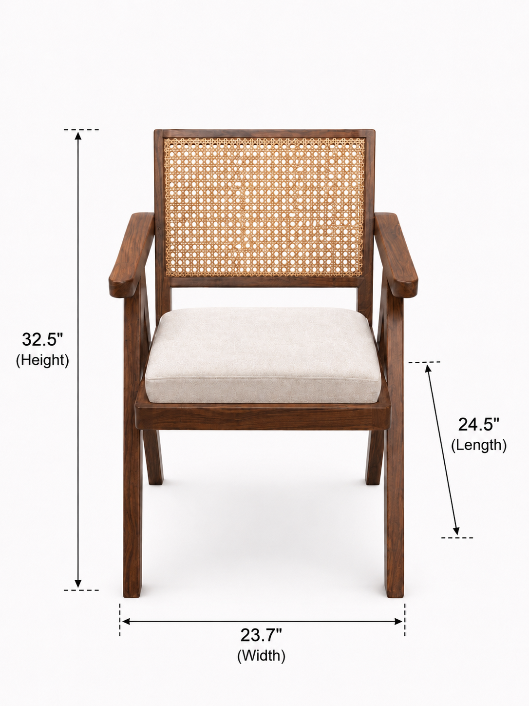 Aurelia Cane Accent Armchair