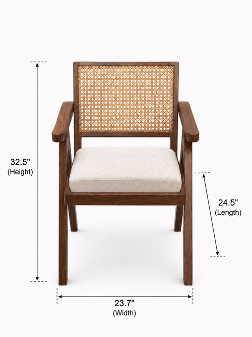 Aurelia Cane Accent Armchair