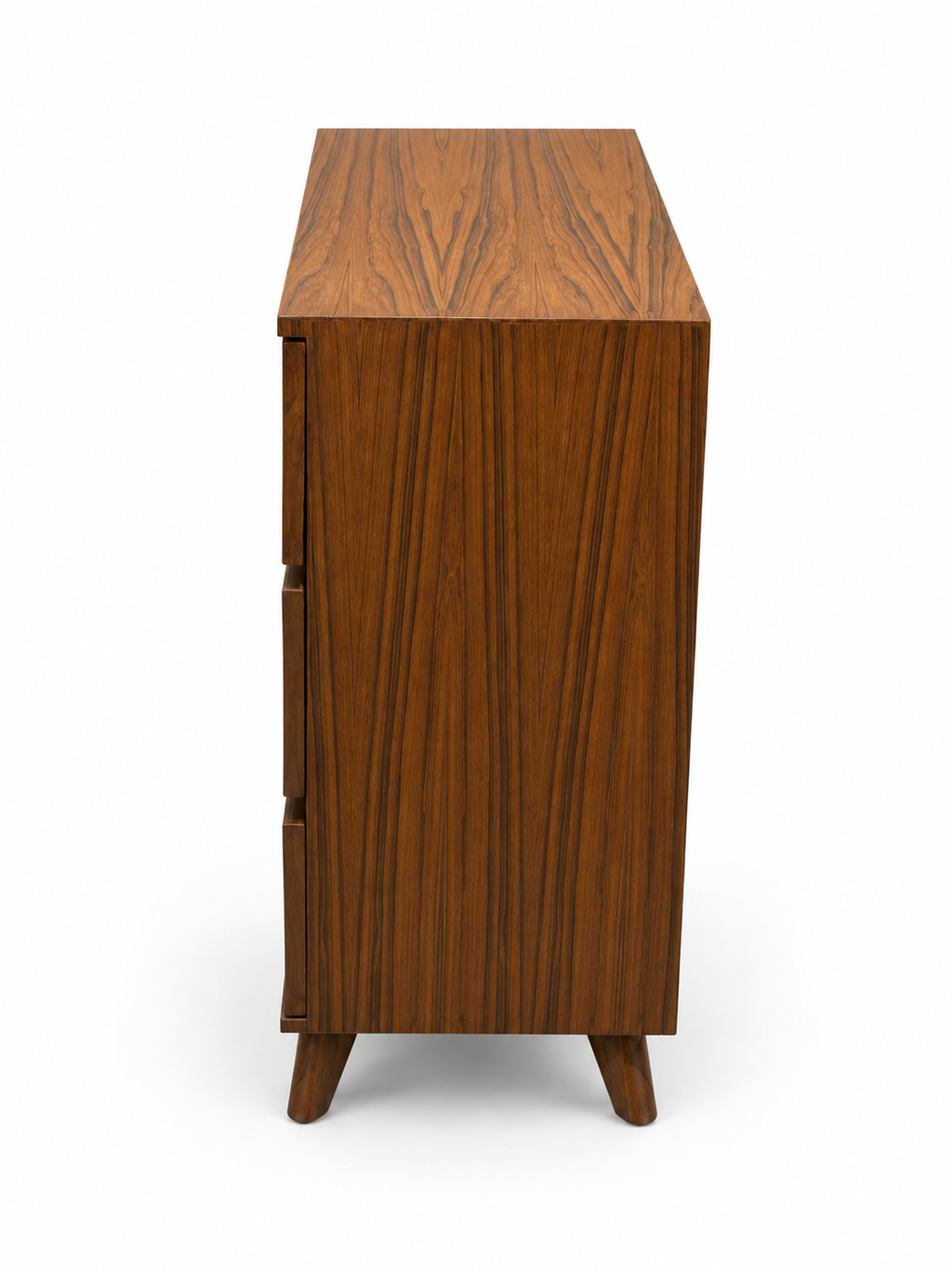 Milan Cane 3-Drawer Chest – Handcrafted Walnut Finish