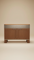 Oak and Brass Sideboard